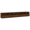 vidaXL TV Wall Cabinets 2 pcs Brown Oak 39.4x11.8x11.8" Engineered Wood