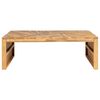 vidaXL Coffee Table Natural wood Solid teak wood 43.3x13.8x15.0 in