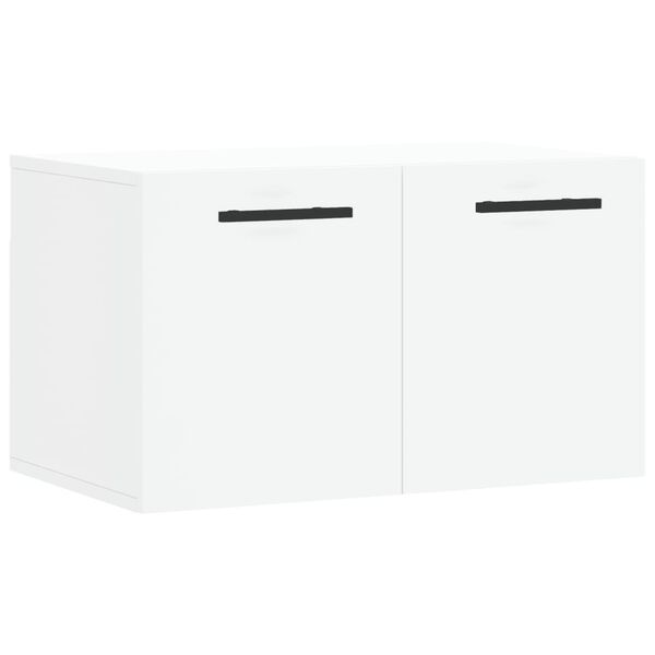 vidaXL Wall Cabinet White Engineered Wood 23.6 in Wide Wall Cabinet