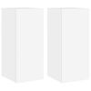 vidaXL TV Wall Cabinet Set of 2 White Engineered Wood Small