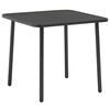 vidaXL Steel Dining Set Dark gray E-coated steel, powder-coated steel
