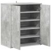 vidaXL Shoe Cabinet Concrete Grey Engineered Wood Medium Shoe Cabinet