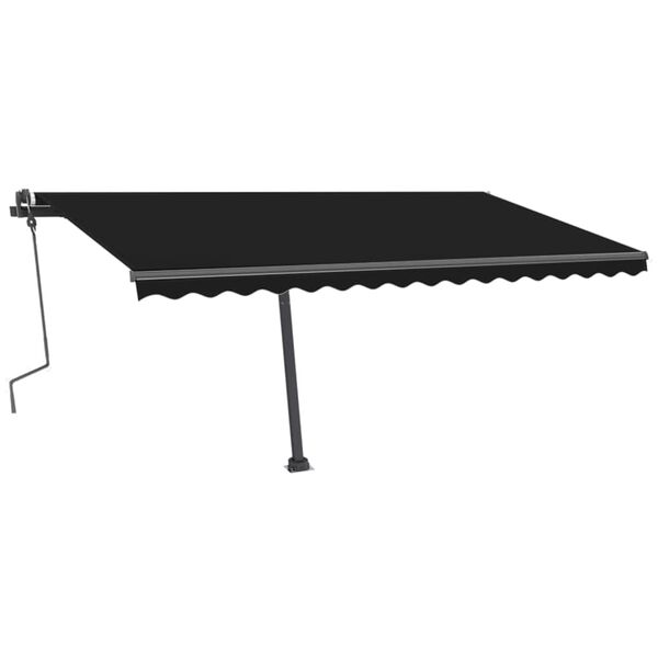 vidaXL Retractable Awning Anthracite