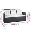 vidaXL Sofa Set Black and cream white