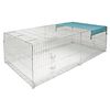 Kerbl Small Animal Outdoor Enclosure Silver Galvanized metal