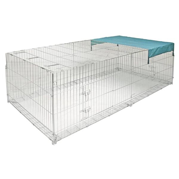 Kerbl Small Animal Outdoor Enclosure Silver Galvanized metal