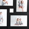 vidaXL Photo Frame Black MDF, PS (polystyrene) Small Wall mounting