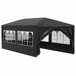 vidaXL Party Tent Anthracite Polyethylene 19.7x9.8x8.4ft