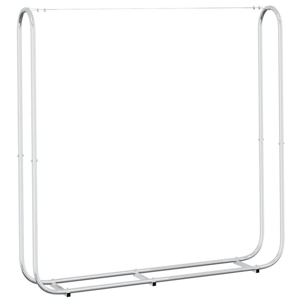 vidaXL Firewood Rack 59.1x9.8x59.1" Galvanised steel