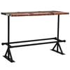 vidaXL Bar Set Multicolour Solid reclaimed wood, powder-coated steel