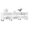 vidaXL TV Cabinet White Engineered wood and iron Medium Size TV Cabinet
