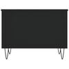 vidaXL Coffee Table Black Engineered wood, Metal Small Coffee Table