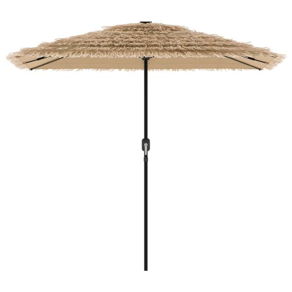 vidaXL Garden Parasol Brown Polyester, Powder-Coated Steel 97.6 in