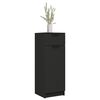 vidaXL Bathroom Cabinet Black Engineered wood Medium Bathroom Cabinet