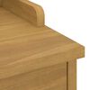vidaXL Hallway Bench Walnut wood finish Solid pinewood, engineered wood