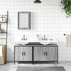 vidaXL Bathroom Furniture Set Grey sonoma