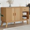vidaXL Sideboard Brown Solid pine wood Medium Sideboard Rectangular