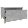 vidaXL Side Table Concrete grey Engineered wood, solid eucalyptus wood