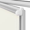 vidaXL Roller Blind Off white 100% Polyester, Aluminum top rail