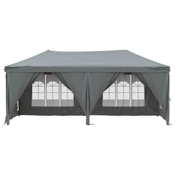 vidaXL Folding Party Tent with Sidewalls Anthracite 9.8'x19.7'