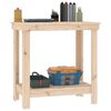 vidaXL Work Bench 31.5x19.7x31.5" Solid Wood Pine