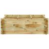 vidaXL Planter Green Solid pine wood 47.2 x 47.2 in Durable Planter