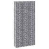 vidaXL Gabion Raised Bed Silver Iron Extra Tall Gabion Raised Bed