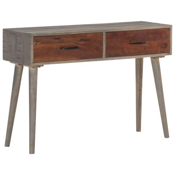 vidaXL Console Table Grey and honey brown