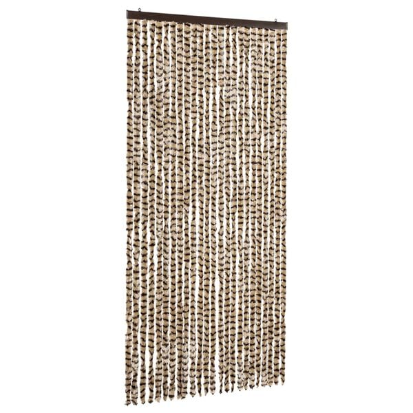 vidaXL Insect Curtain Beige and Brown 39.4x86.6" Chenille