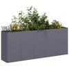 vidaXL Planter Anthracite Cold-rolled steel Large Decorative Inlays