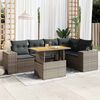 vidaXL Garden Sofa Set Grey