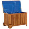 vidaXL Garden Storage Box Natural wood Solid Acacia wood Medium Storage