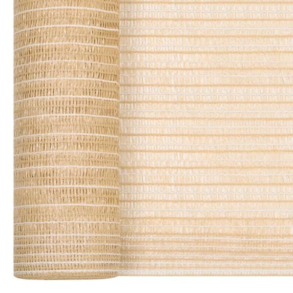 vidaXL Privacy Net Beige 3.3‘x164‘ HDPE 0.245 oz/ft²
