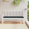 vidaXL Patio Bench Cushion Black Check Pattern 59.1x19.7x1.6" Oxford Fabric
