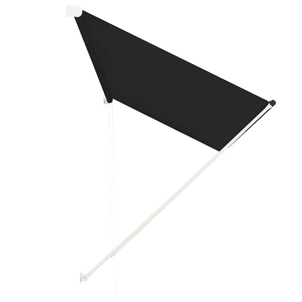vidaXL Awning Anthracite Steel frame 118.1 x 59.1 in Retractable