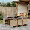 vidaXL Garden Dining Set Mix Beige, Light Gray