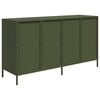 vidaXL Sideboard Olive Green Cold-Rolled Steel 53.1 x 15.4 x 28.9 in