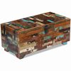 vidaXL Coffee Table Multicolor Reclaimed Wood Medium Storage