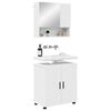 vidaXL Bathroom Furniture Set Wall-mounted 2 pcs White Engineered wood