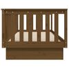 vidaXL Day Bed Honey Brown Solid pine wood Twin Convertible