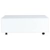 vidaXL Coffee Table High Gloss White Engineered Wood 39.4 x 39.4 x 13.8 in