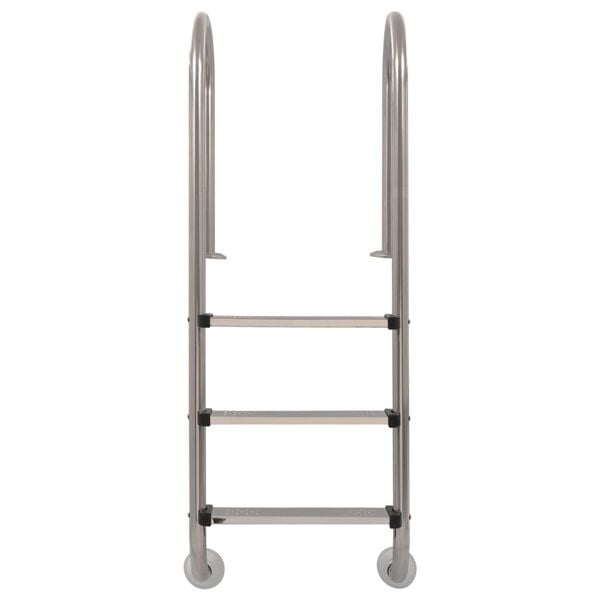 vidaXL Pool Ladder Silver Stainless Steel 304 47.2 in Ladder Pool Ladder