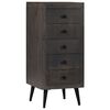vidaXL Sideboard Brown Mango wood, powder-coated steel Sideboard