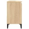 vidaXL Bathroom Cabinet Sonoma oak Engineered wood, Metal