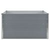 vidaXL Raised Garden Bed Grey Galvanized Steel 39.4x39.4x17.7 in Durable