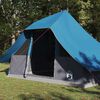 vidaXL Tipi Tent with Roof Blue 143.31 x 110.63 x 101.18 in Taffeta