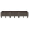 vidaXL Garden Planter Brown Polypropylene Medium Modular