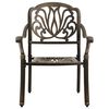 vidaXL Garden Dining Set Bronze Cast aluminum Standard Sits Plenty