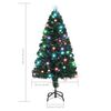 vidaXL Artificial Christmas Tree Green Fiberglass, Steel 47.2 in