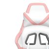 vidaXL Gaming Chair White and Pink Faux leather Medium